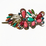 Haarspange Schmetterlinge aus Metall, Strass & Acryl, bunt, 4500a Haarspange Schmetterlinge aus Metall, Strass & Acryl, bunt, 4500a